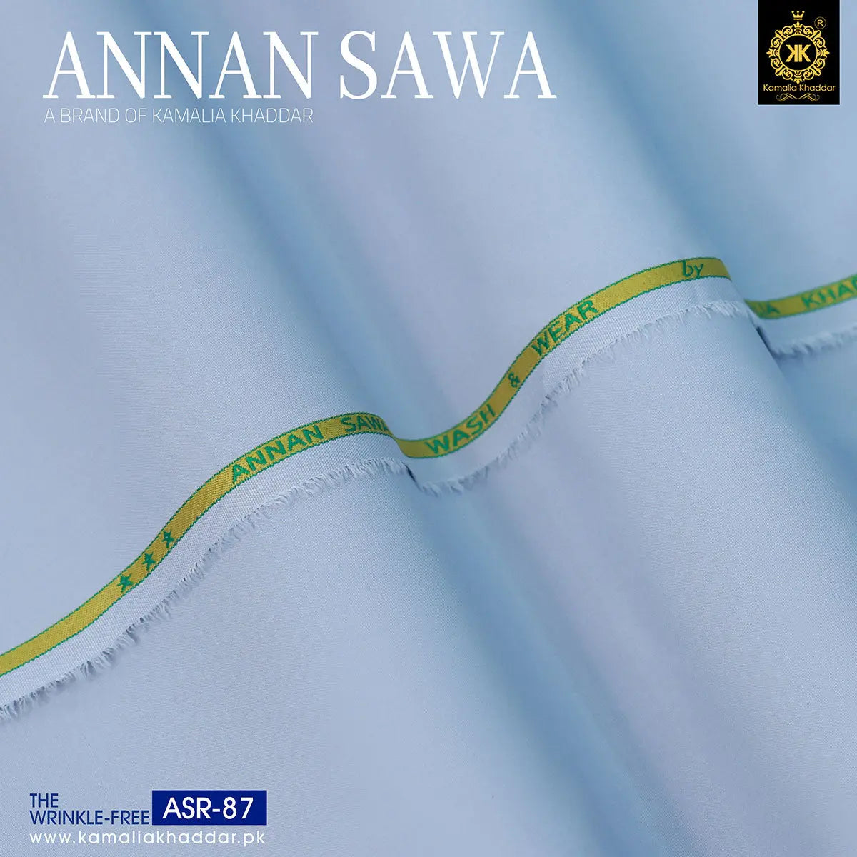 Premium Wrinkle-Free unstitched fabric – ideal for men’s suits and shalwar kameez by AnnanSawa