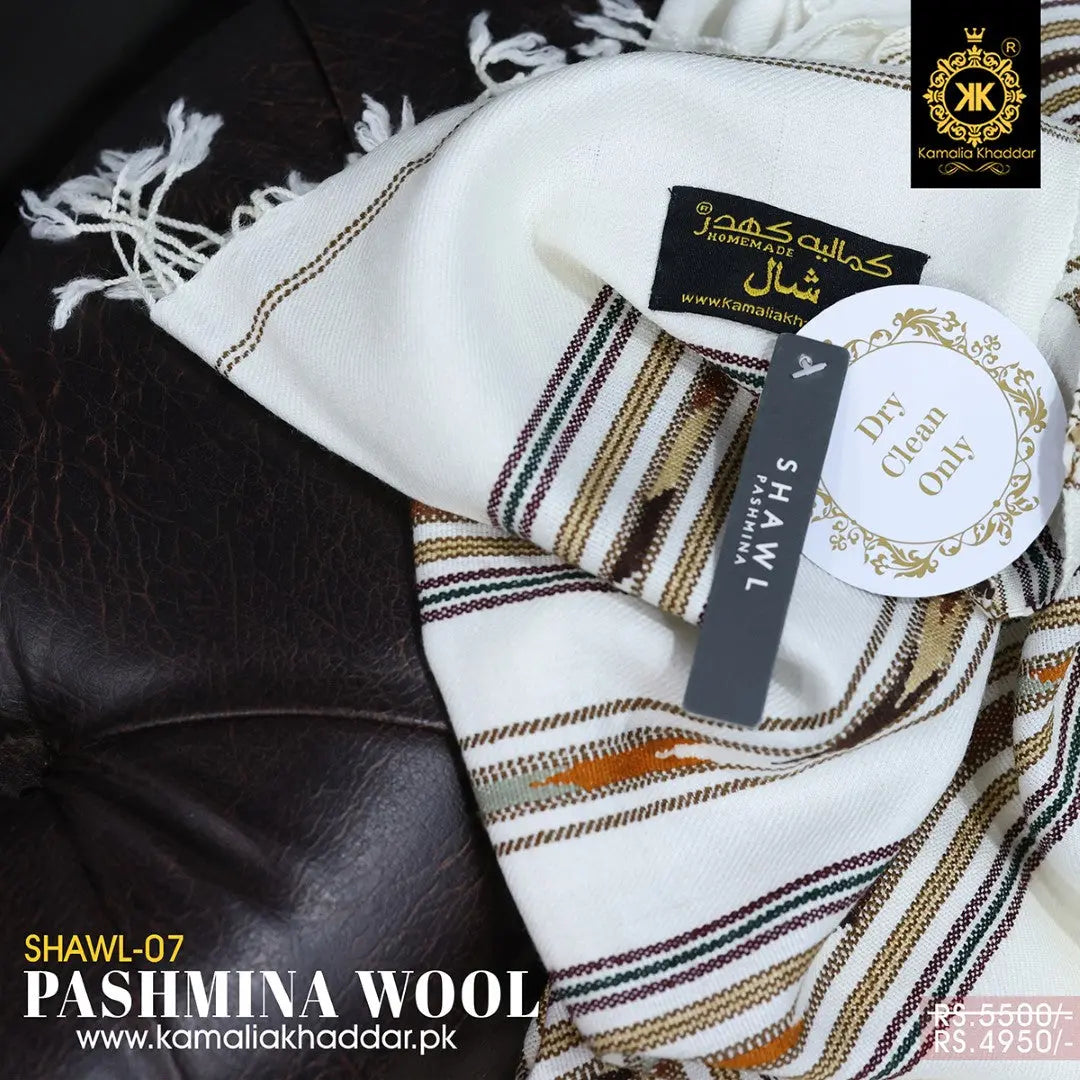 Men’s Pashmina Wool Shawl by AnnanSawa – premium winter wrap for warmth and style