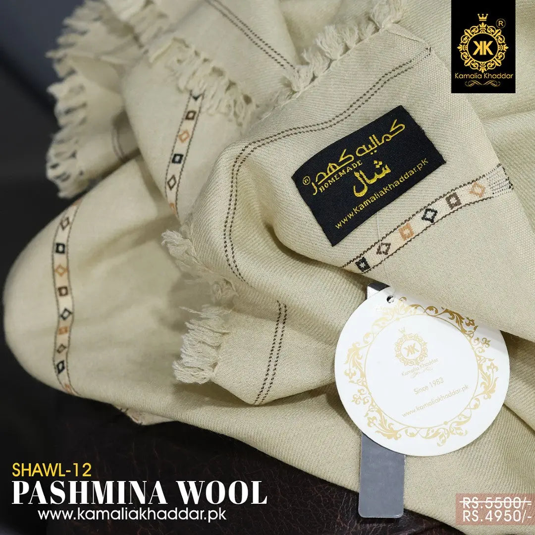 Men’s Pashmina Wool Shawl by AnnanSawa – premium winter wrap for warmth and style