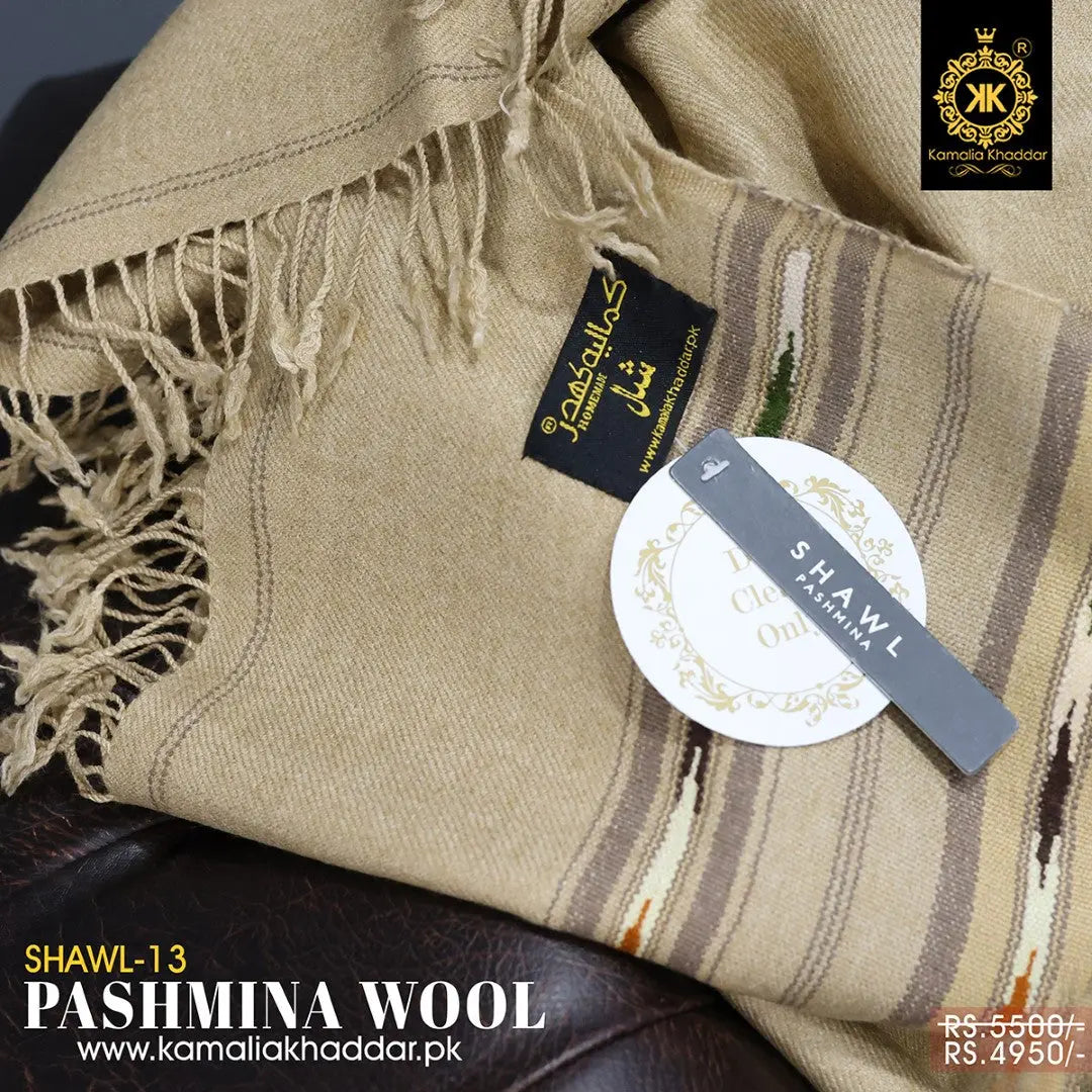 Men’s Pashmina Wool Shawl by AnnanSawa – premium winter wrap for warmth and style
